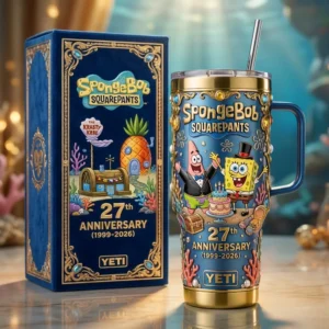 SpongeBob SquarePants 27th Anniversary 1999-2026 YETI Tumbler