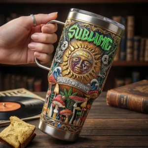 Sublime Smoke Two Joints Tumbler with Handle