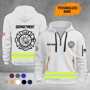 Firefighter Personalized Name Fire Department 3D Hoodie