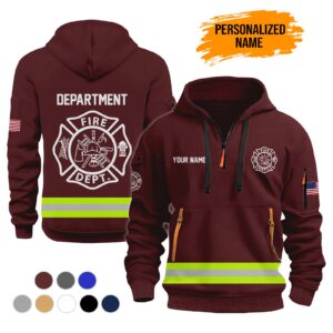 Firefighter Personalized Name Fire Department 3D Hoodie