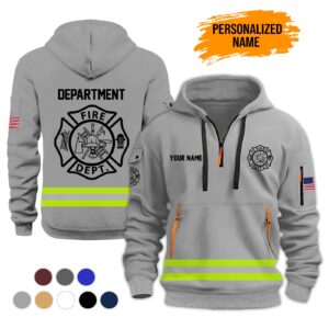 Firefighter Personalized Name Fire Department 3D Hoodie