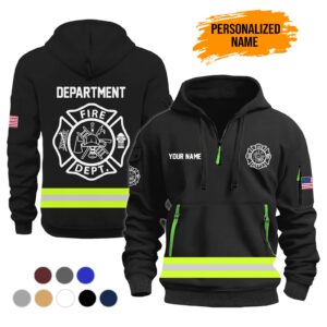 Firefighter Personalized Name Fire Department 3D Hoodie