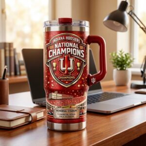 Indiana Hoosiers 2026 National Champions 40oz Tumbler with Handle