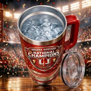 Indiana Hoosiers 2026 National Champions 40oz Tumbler with Handle