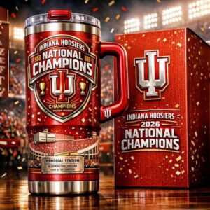 Indiana Hoosiers 2026 National Champions 40oz Tumbler with Handle