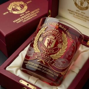 Manchester United 148th Anniversary 1878 - 2026 Whiskey Glass