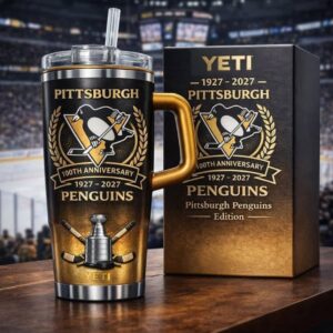 Pittsburgh Penguins 100th Anniversary 1927-2027 YETI Tumbler