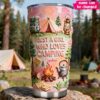 Personalized Just A Girl Who Loves Camping 3D Inflated Tumbler