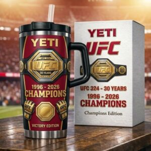 UFC 30 Years 1996-2026 Champions Victory Edition YETI Tumbler