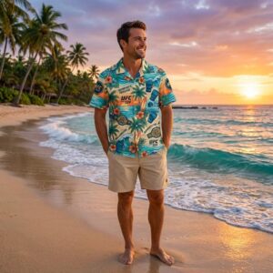 UFC 324 Fight Island Champion's Paradise Hawaiian Shirt
