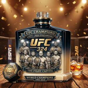 UFC Champions 324 1993-2026 Anniversary The Fight Capital Perfume Bottle