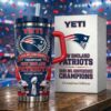 New England Patriots 2026 NFL Conference Champions Victory Edition YETI Tumbler