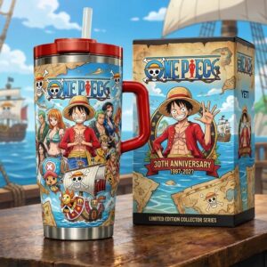 One Piece 30th Anniversary 1997-2027 Tumbler With Handle