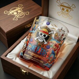 One Piece 30th Anniversary Grand Line Adventure Collector Edition Whiskey Glass