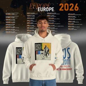 Eros Ramazzotti 2026 Tour Hoodie