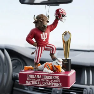 Indiana Hoosiers 2025 College Football Playoff National Champions Car Hanging Ornament