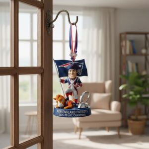 New England Patriots 2025-26 AFC Champions Car Ornament