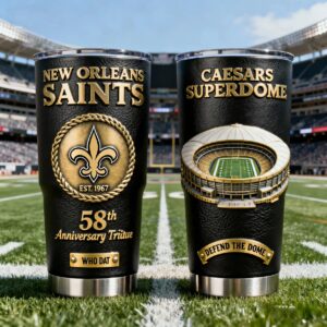 New Orleans Saints 58th Anniversary Tumbler Cup