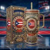 Puerto Rico 1898 Isla del Encanto Ornate Jeweled Tumbler