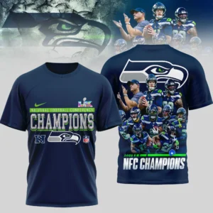 Seattle Seahawks 2026 NFC Champions Super Bowl LX T-Shirt