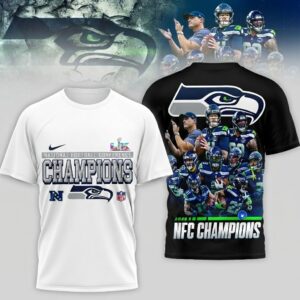 Seattle Seahawks 2026 NFC Champions Super Bowl LX T-Shirt