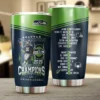 Seattle Seahawks 2025 NFC West Division Champions Roster Tumbler