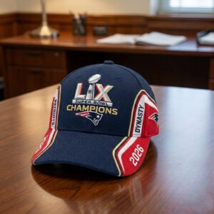 New England Patriots Super Bowl LIX Champions 2026 Dynasty Cap