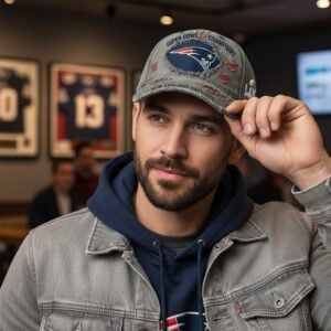 New England Patriots Super Bowl LX Champions 2026 Distressed Cap