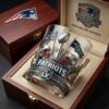 New England Patriots Super Bowl LX Champions 2026 Whiskey Glass