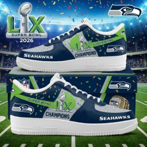 Seattle Seahawks Super Bowl LIX Champions 2026 Air Force 1 Shoes