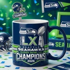 Seattle Seahawks Super Bowl LX Champions 2026 Mug