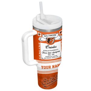 Baltimore Orioles King Of Baseball Personalized Tumbler