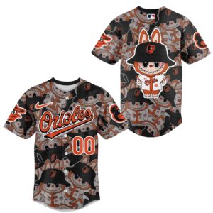 Baltimore Orioles Labubu X MLB Custom Baseball Jersey