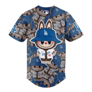 Los Angeles Dodgers Labubu X MLB Custom Baseball Jersey