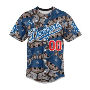 Los Angeles Dodgers Labubu X MLB Custom Baseball Jersey