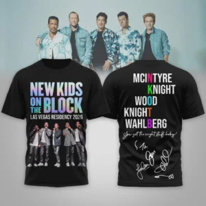 New Kids on the Block Las Vegas Residency 2026 T-Shirt