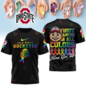 Ohio State Buckeyes Fight Cancer In All Colors T-Shirt