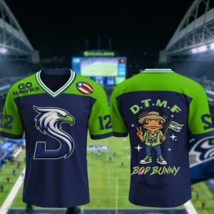 Seattle Seahawks Bad Bunny Football Jersey