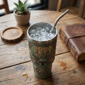 Boba Fett 50 Years Anniversary 1977 - 2027 Handled Tumbler Mug