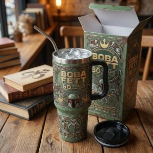 Boba Fett 50 Years Anniversary 1977 - 2027 Handled Tumbler Mug