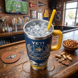 Montana State Bobcats Football 133rd Anniversary 1893-2026 YETI Tumbler with Handle
