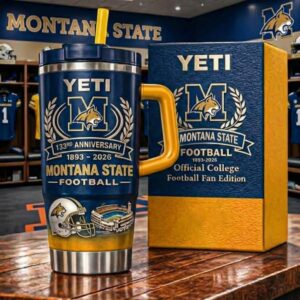 Montana State Bobcats Football 133rd Anniversary 1893-2026 YETI Tumbler with Handle