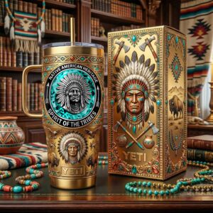 Native American Spirit Of The Tribes Heritage 40oz Tumbler