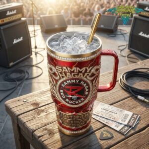 Sammy Hagar Red Rocker I Can't Drive 55 There's Only One Way To Rock Tumbler