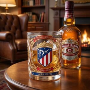 Atlético Madrid 123rd Anniversary 1903-2026 Whiskey Glass