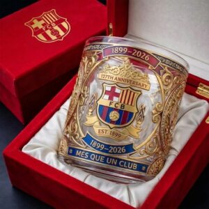 FC Barcelona 127th Anniversary 1899-2026 Whiskey Glass