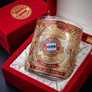 FC Bayern München 126th Anniversary 1900-2026 Whiskey Glass