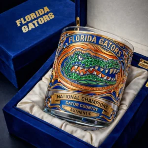 Florida Gators National Champions Gator Country Whiskey Glass