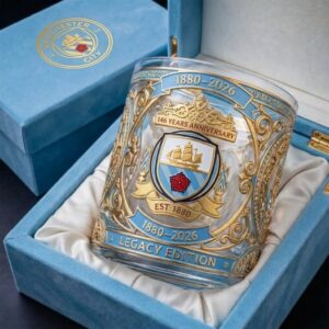 Manchester City 146 Years Anniversary 1880-2026 Legacy Edition Whiskey Glass