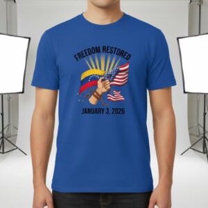 Freedom Restored Venezuela 2026 Anti Dictatorship Political T Shirt 3